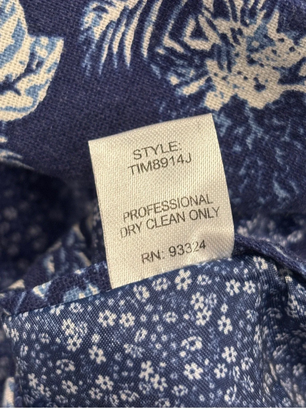 US Polo Assn NWT Blue Floral Suit Jacket Blazer Sport Coat Size 48R Men’s